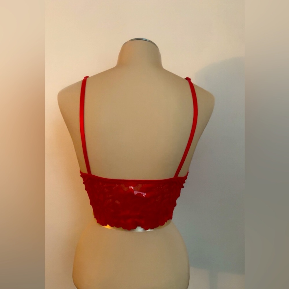 Red Lace Top - Picture 3 of 3